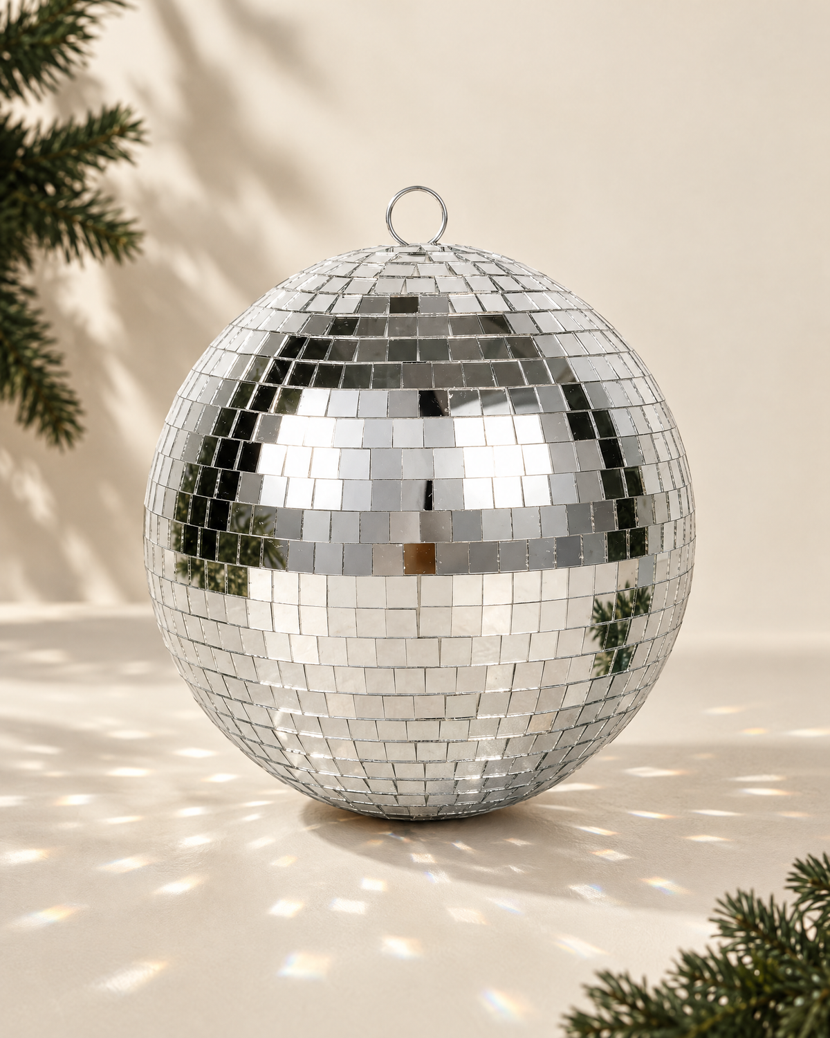 Boule à facettes miroir — 20 cm — photographie studio