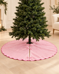 Cache-pied de sapin en velours — 122 cm — photographie studio