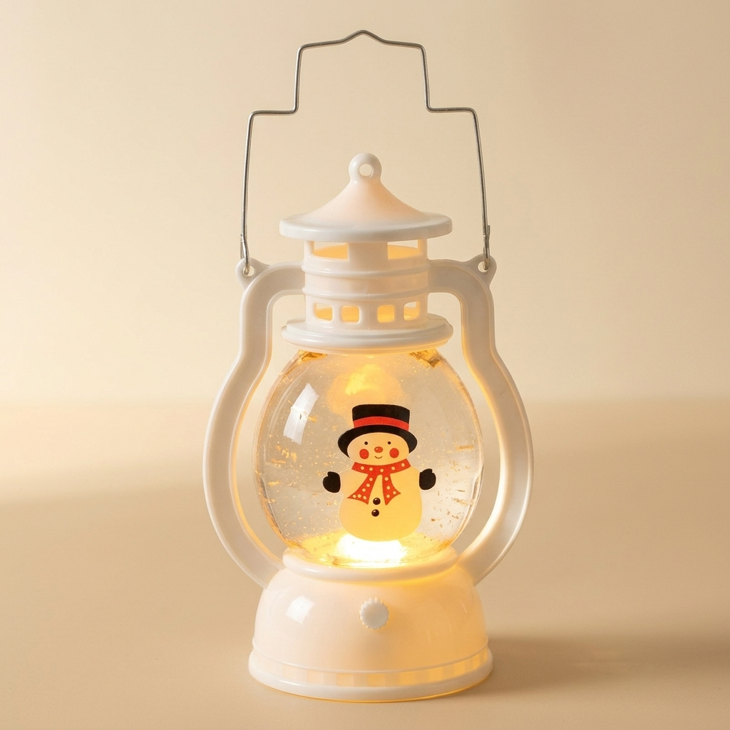 Lanterne bonhomme de neige