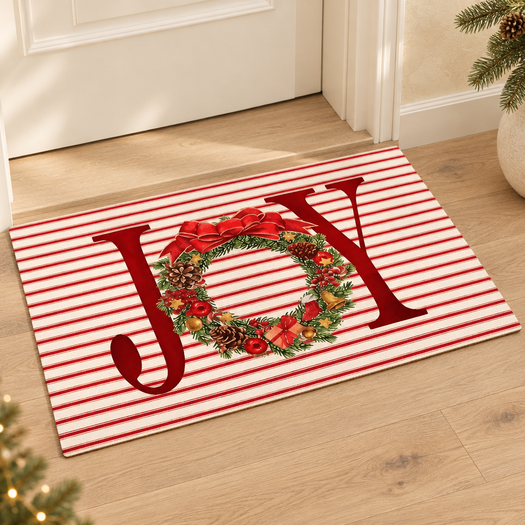 Tapis de Noël — Couronne Joy
