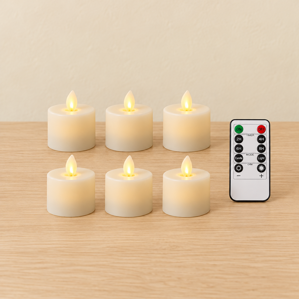 Bougies Lumineuses — 6 pièces