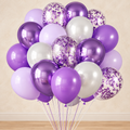 Ballons Métallisés — Violet, lilas et argent