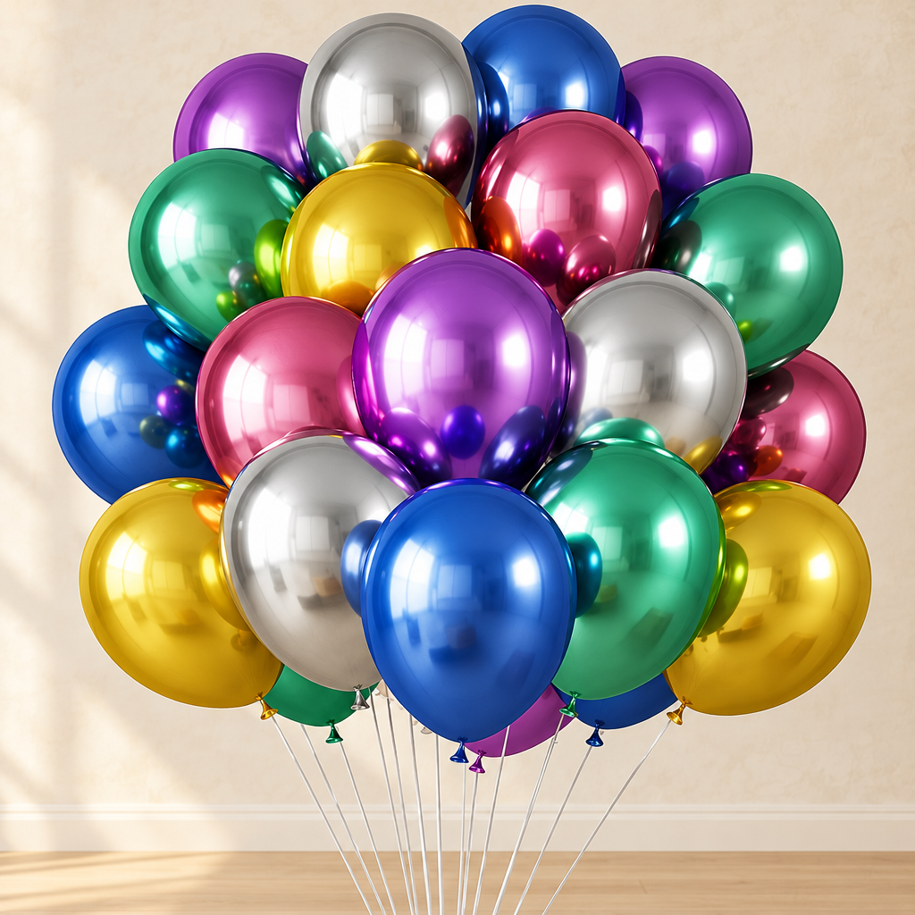 Ballons Métallisés — Multicolore métallisé