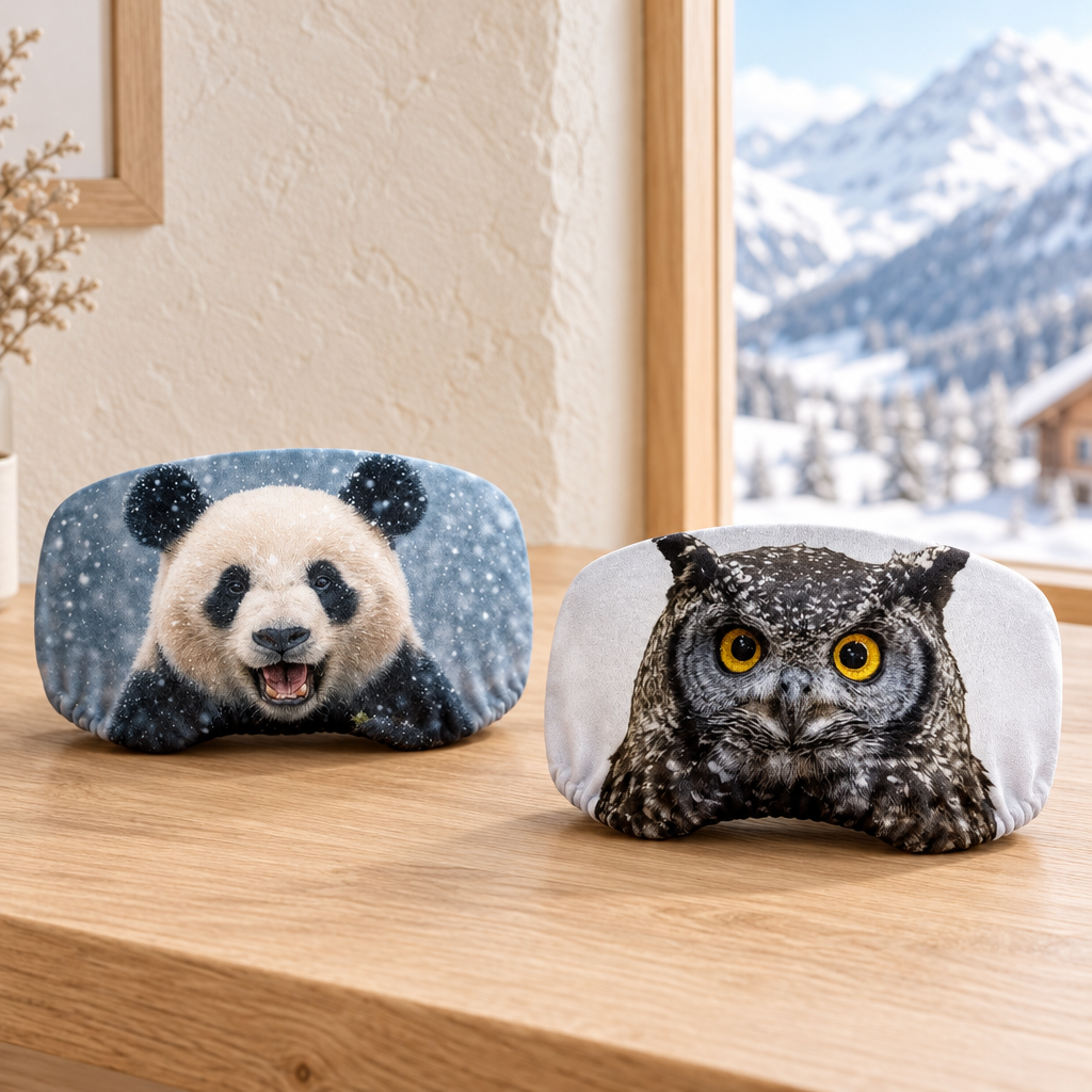 Housse de Masque — Panda et Hibou — 2 pièces