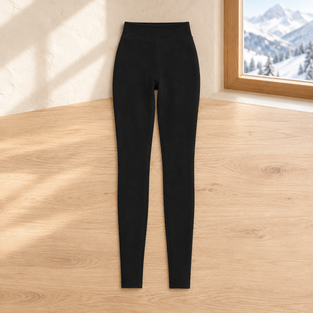 Collants Doublés — Noir — Sans pieds