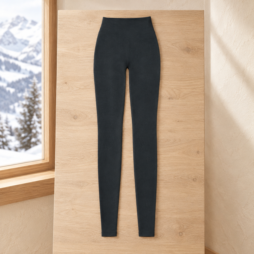 Collants Doublés — Gris — Sans pieds