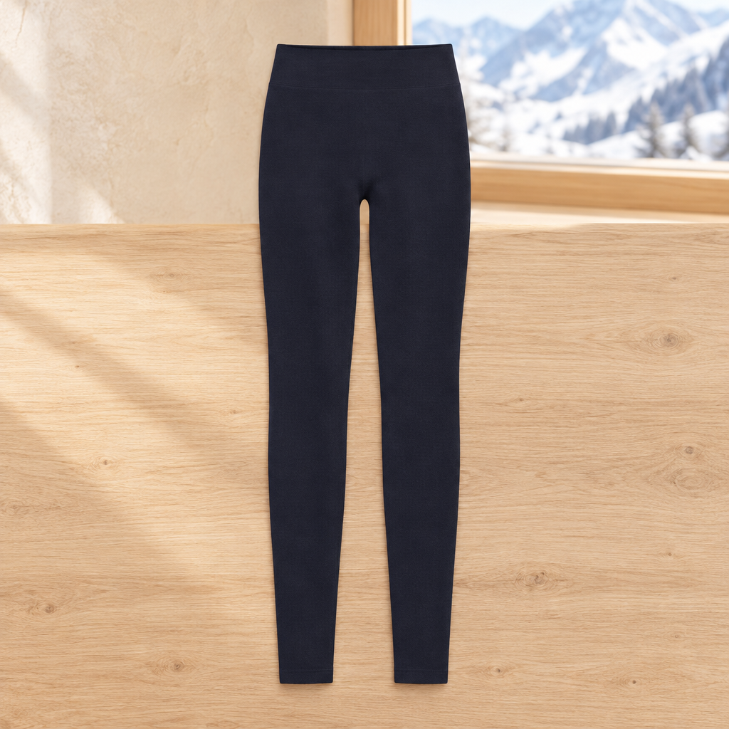 Collants Doublés — Bleu marine — Sans pieds