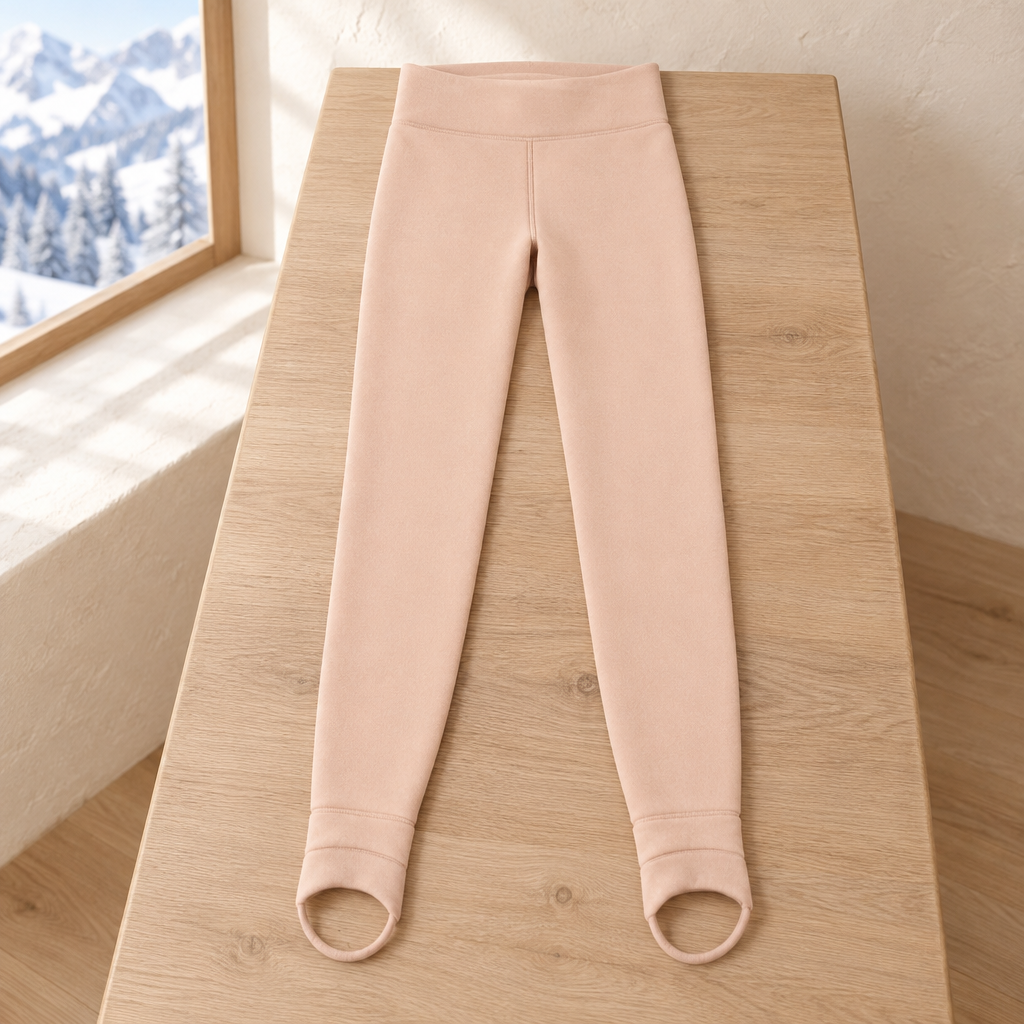Collants Doublés — Beige — Étriers