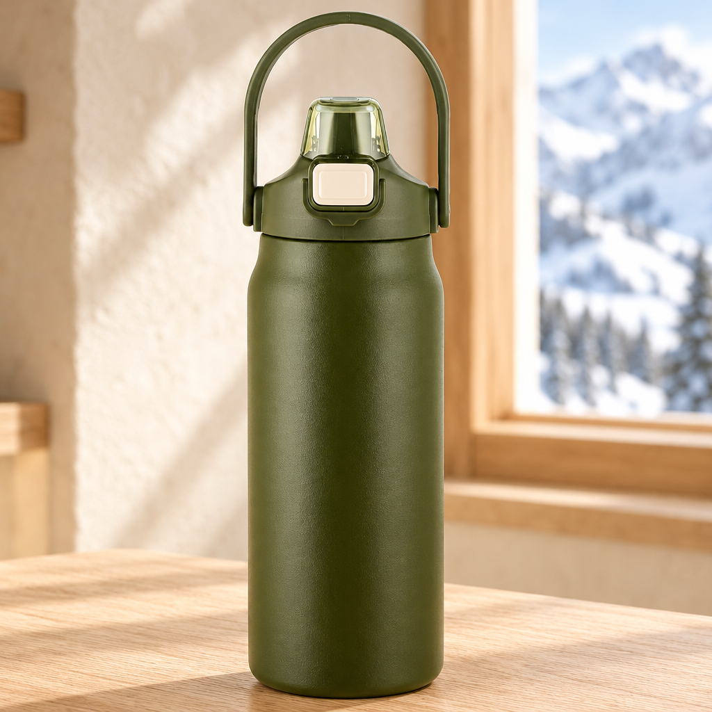 Gourde Isotherme — Vert olive